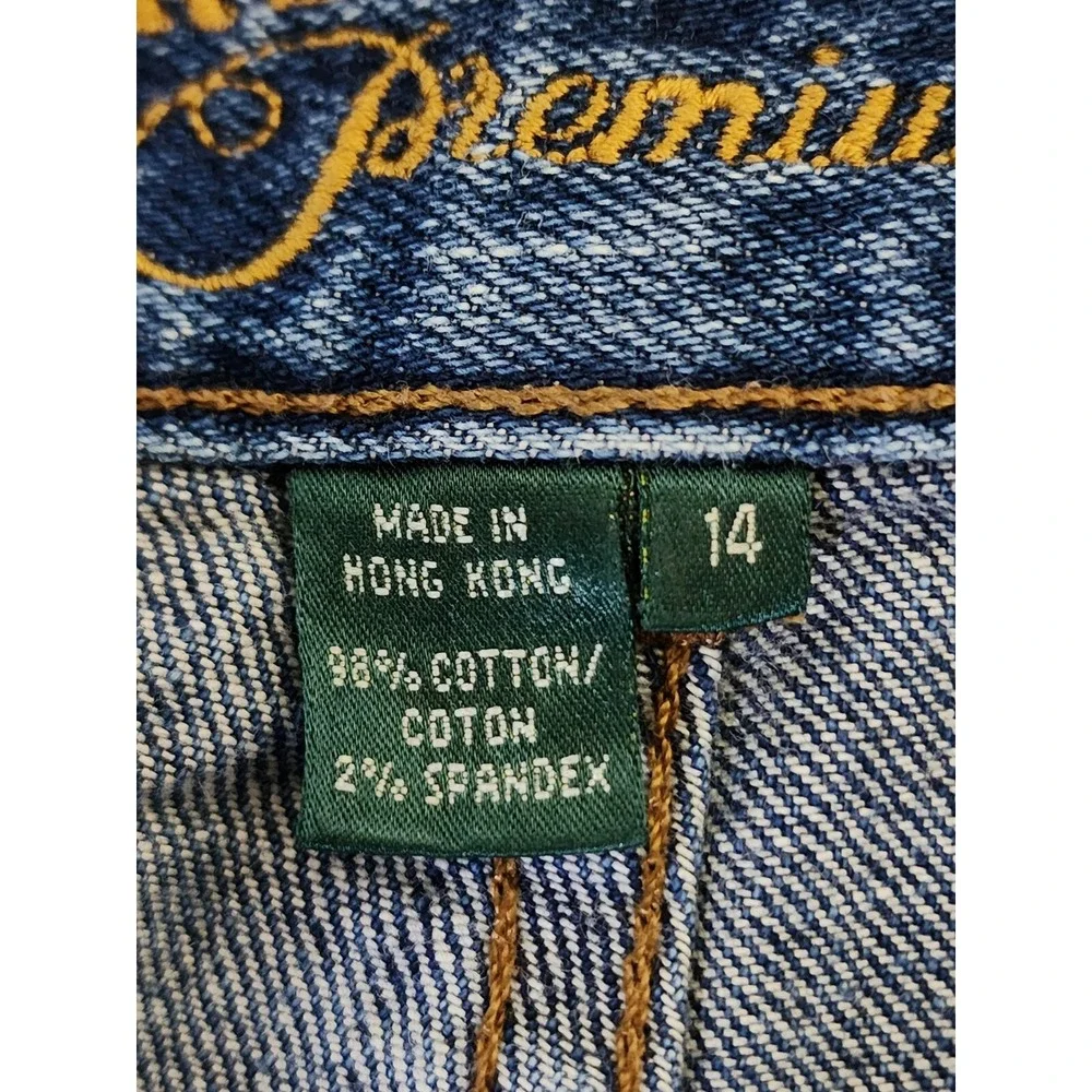 LRL Lauren Ralph Lauren Womens Size 14 Premium Jeans Classic Bootcut Denim